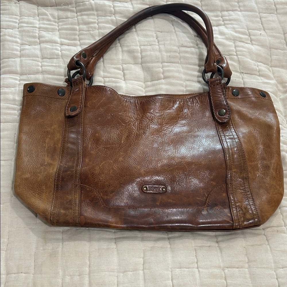 Frye Brown Leather Melissa Shoulder Bag